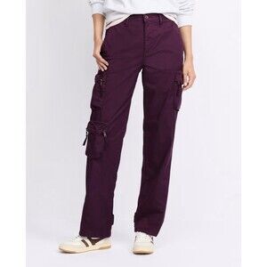 Pistola Bobbie Utility Pants Purple Mid Rise Modern Boho City Women’s Size 26